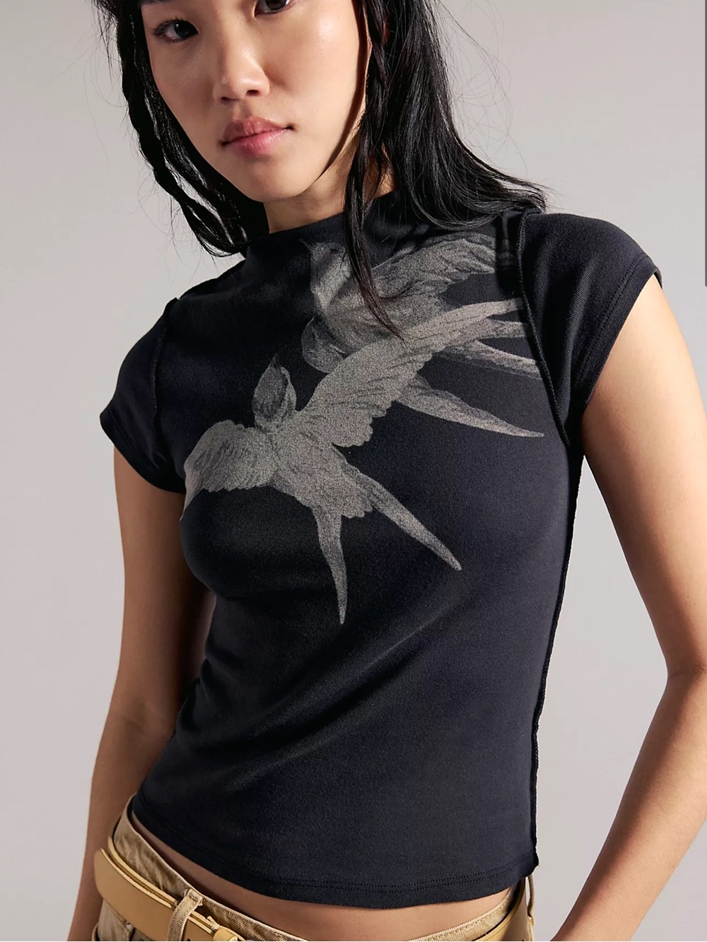 Free People x Ragabond Birds In Flight Tee NWOT